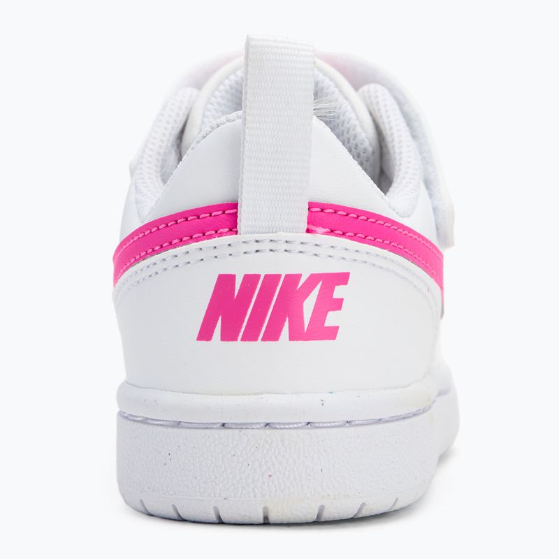 Buty dziecięce Nike Court Borough Low Recraft white/laser fuchsia 6