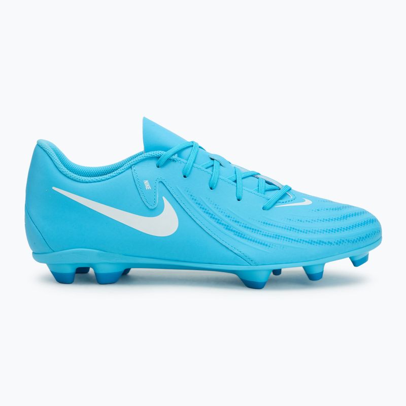 Buty piłkarskie męskie Nike Phantom GX 2 Club FG/MG blue/fury white 2