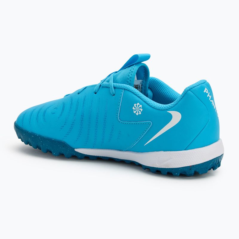 Buty piłkarskie dziecięce Nike Phantom GX II Academy TF blue fury/white 3