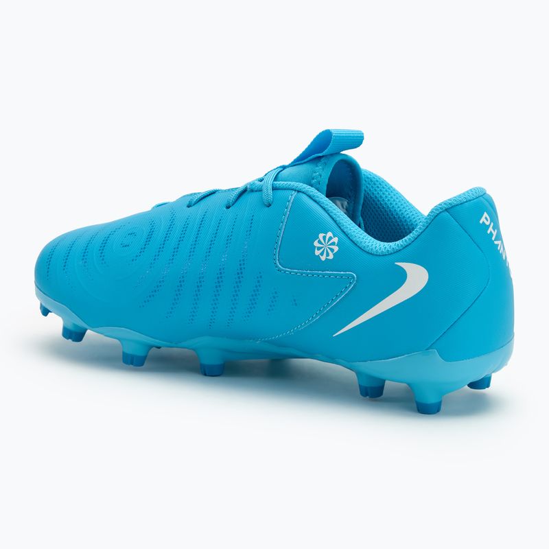 Buty piłkarskie dziecięce Nike Phantom GX II Academy FG/MG Junior blue fury/white 3