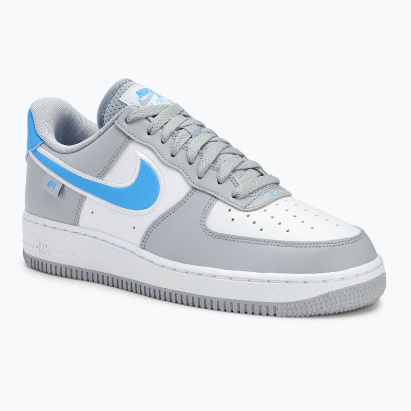 Buty męskie Nike Air Force 1 '07 Next Nature wolf grey / white / university bluebi