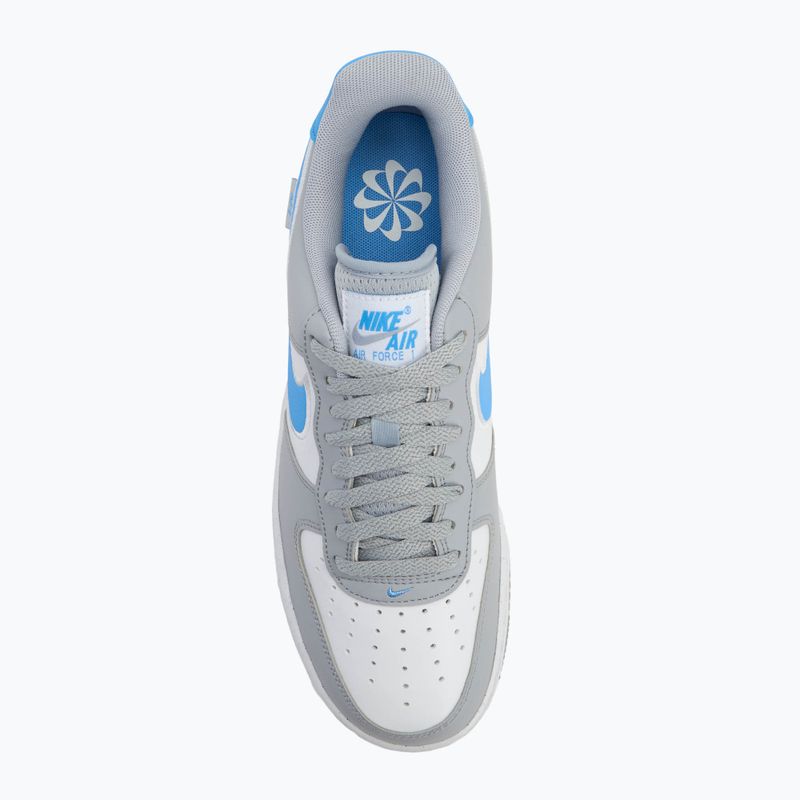 Buty męskie Nike Air Force 1 '07 Next Nature wolf grey / white / university bluebi 5