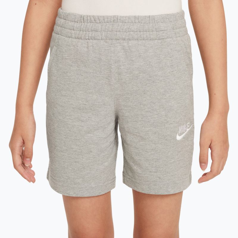 Spodenki dziecięce Nike Sportswear Club 6" dark grey heather/white 4