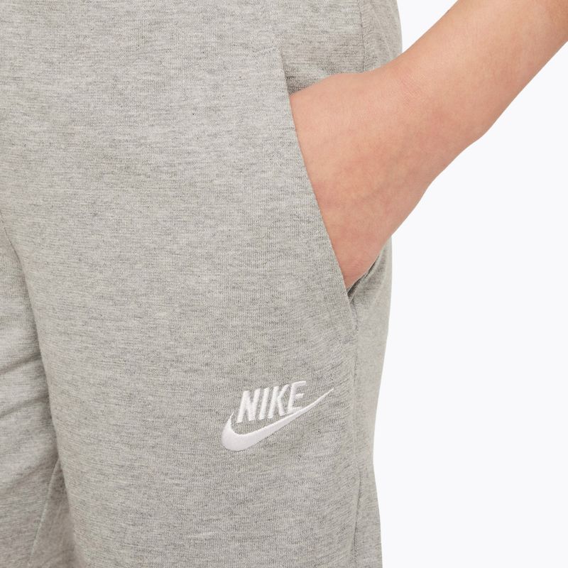 Spodenki dziecięce Nike Sportswear Club 6" dark grey heather/white 7