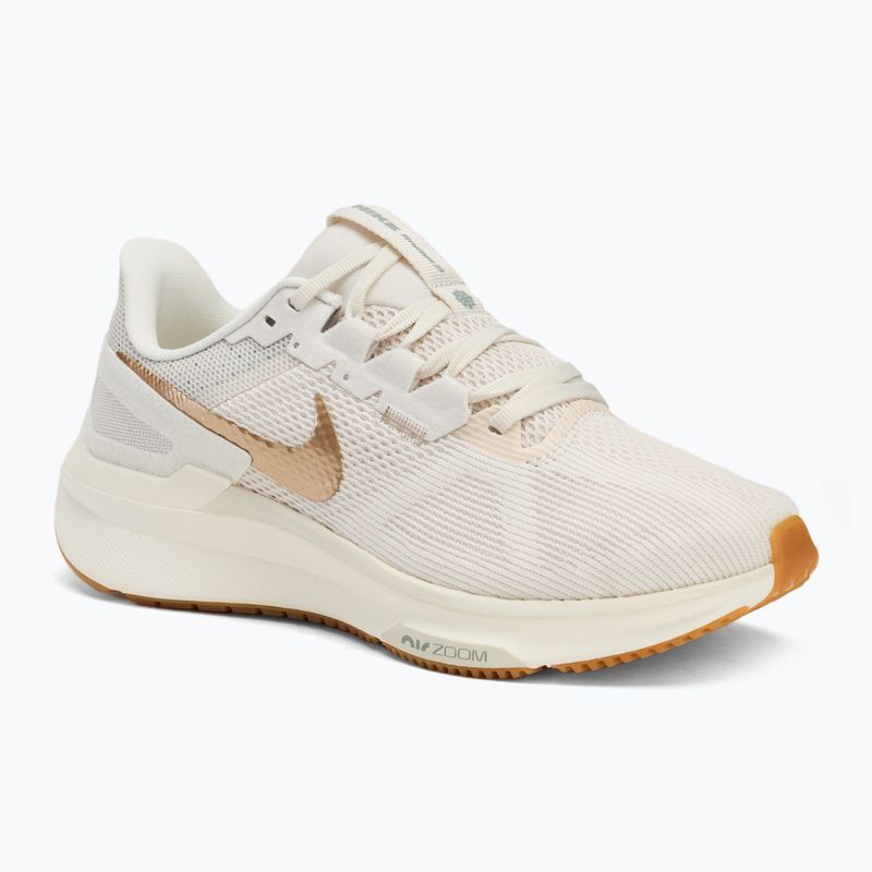 Buty do biegania damskie Nike Structure 25 phantom/biel/gum light brown/metallic gold