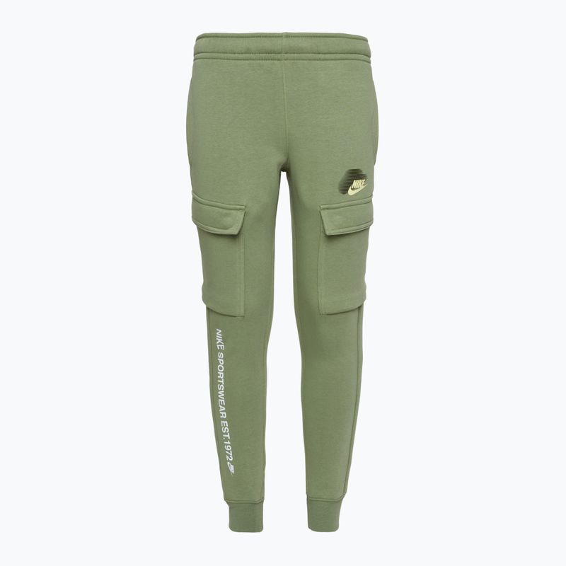 Spodnie dziecięce Nike Sportswear Standard Issue Cargo oil green