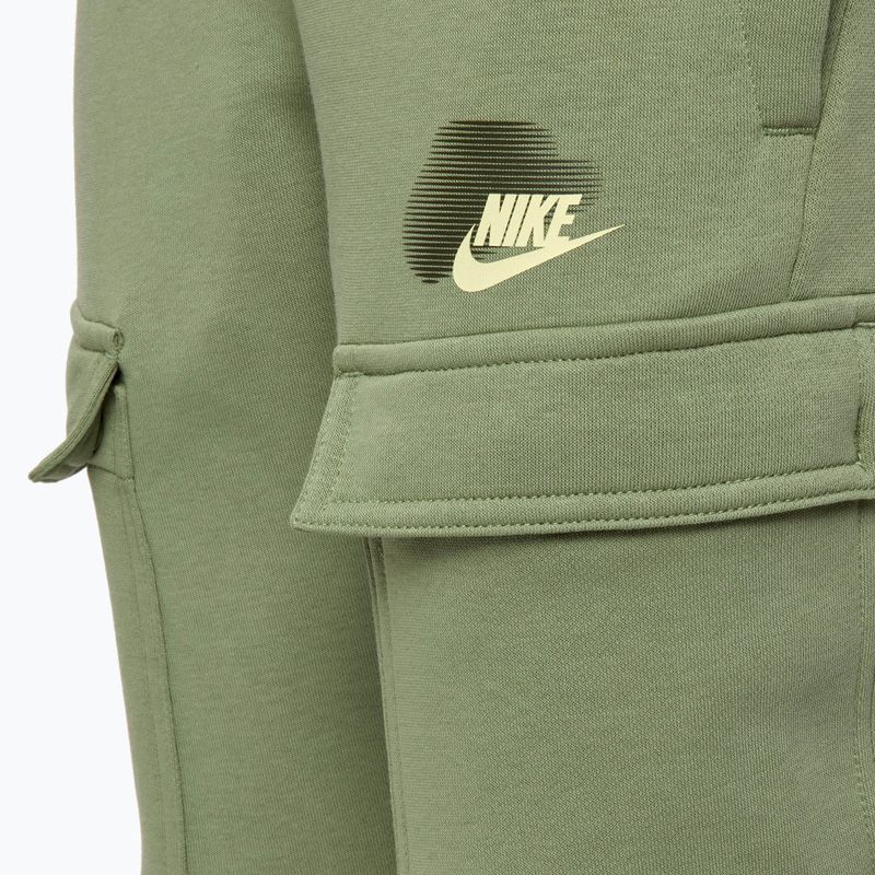 Spodnie dziecięce Nike Sportswear Standard Issue Cargo oil green 3