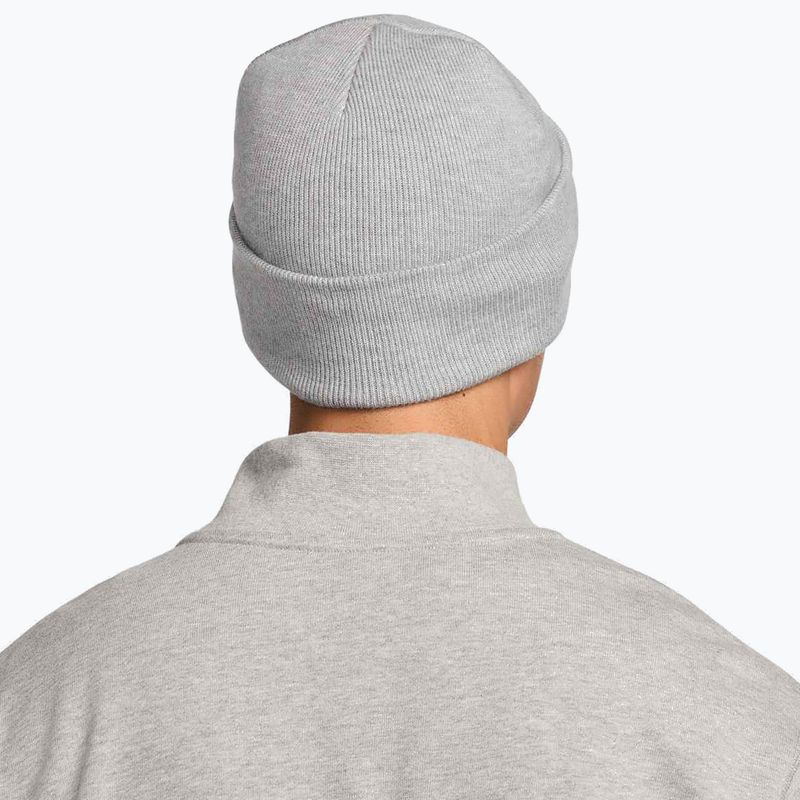 Czapka zimowa Nike Peak Swoosh Beanie dark grey heather/white 3