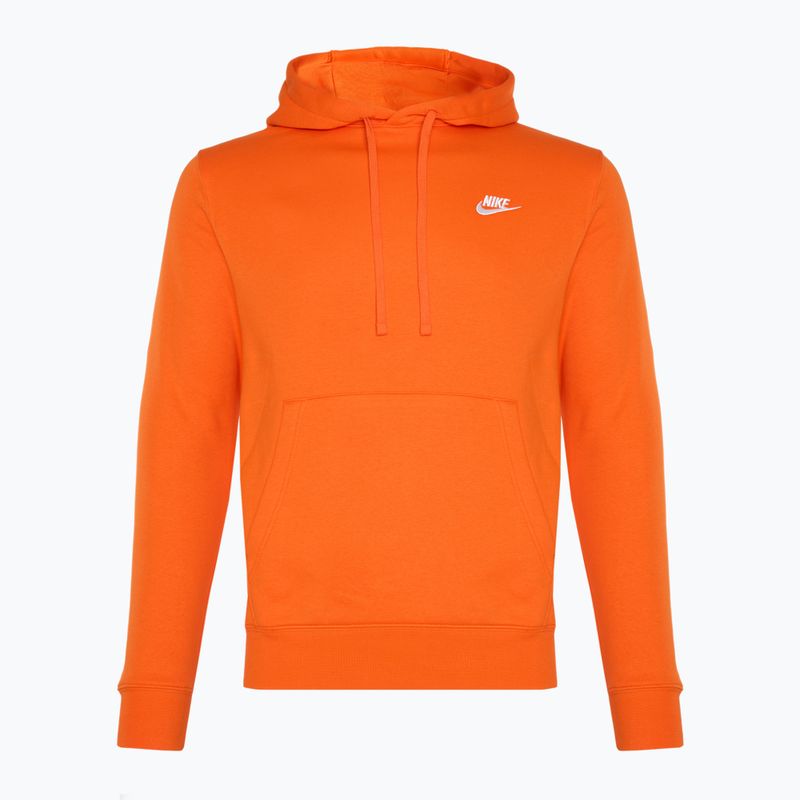 Bluza męska Nike Sportswear Club Fleece Hoodie safety orange/ safety orange/ white