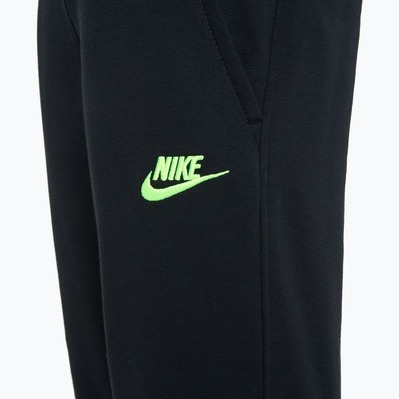 Spodnie dziecięce Nike Sportswear Club Fleece black / volt 3