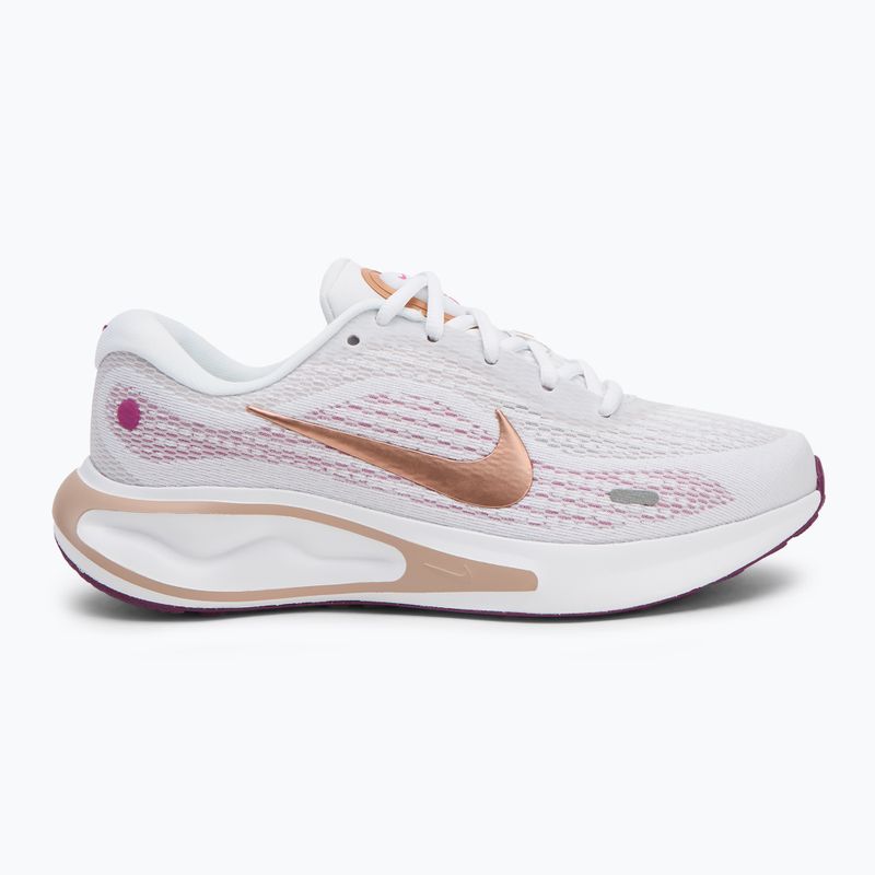 Buty do biegania damskie Nike Journey Run white/hot fuchsia/ platinumviolet/ metallicredbronze 2