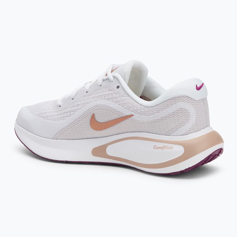 Buty do biegania damskie Nike Journey Run white/hot fuchsia/ platinumviolet/ metallicredbronze 3