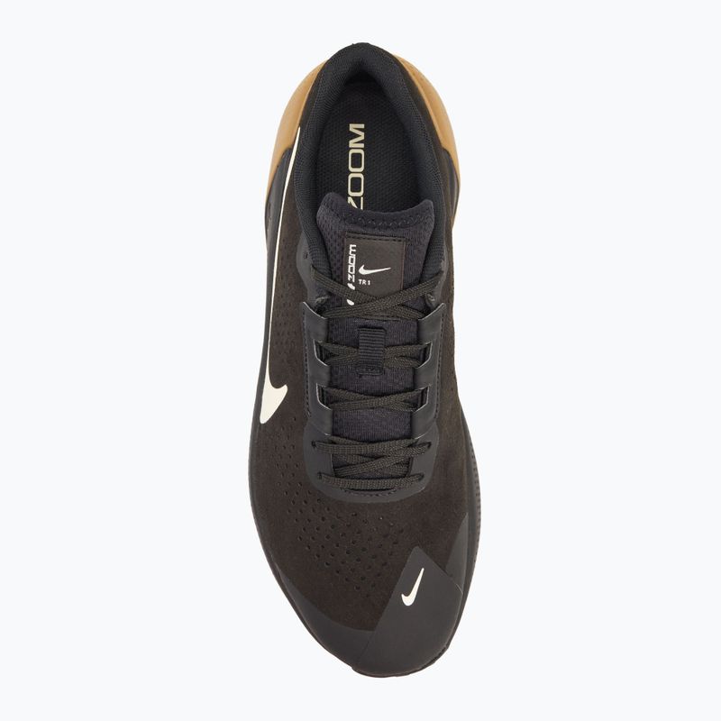 Buty treningowe męskie Nike Air Zoom TR 1 black/ gum light brown/ coconut milk 5