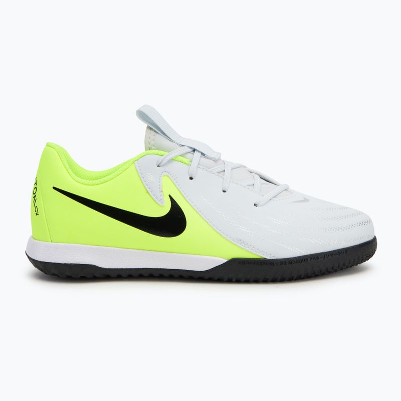 Buty piłkarskie dziecięce Nike Phantom GX 2 Academy IC metallic silver/volt/black 2