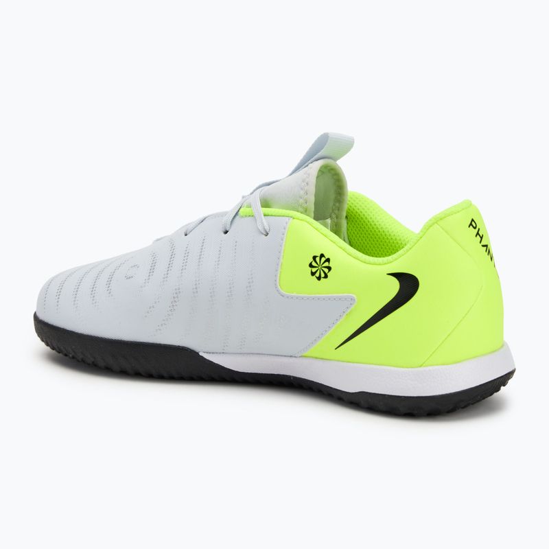 Buty piłkarskie dziecięce Nike Phantom GX 2 Academy IC metallic silver/volt/black 3