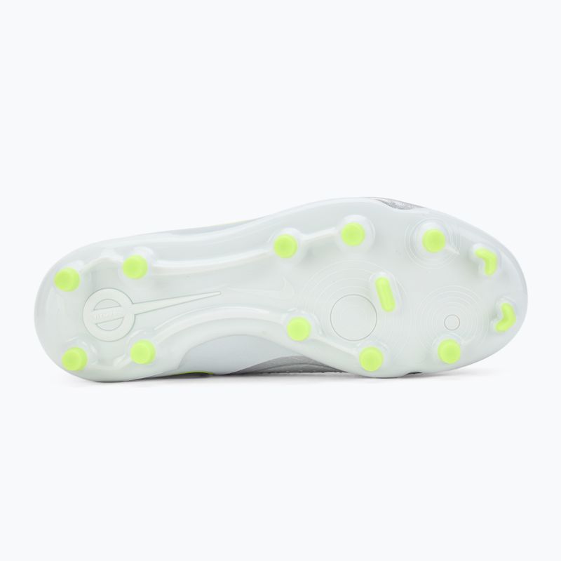 Buty piłkarskie dziecięce Nike Tiempo Legend 10 Academy FG/MG metallic silver/volt/black 4