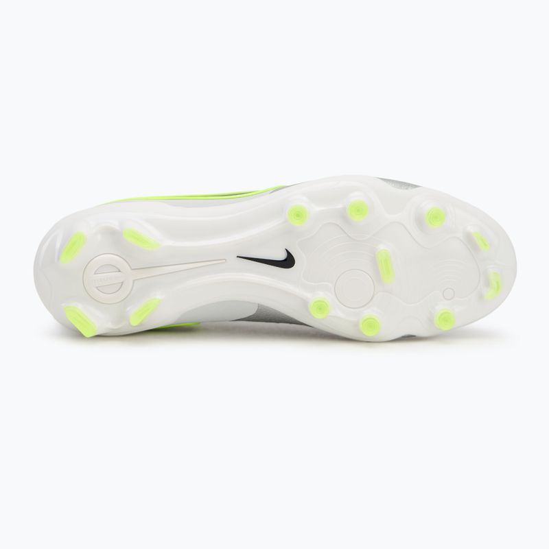 Buty piłkarskie męskie Nike Tiempo Legend 10 Pro FG metallic silver/volt/black 4