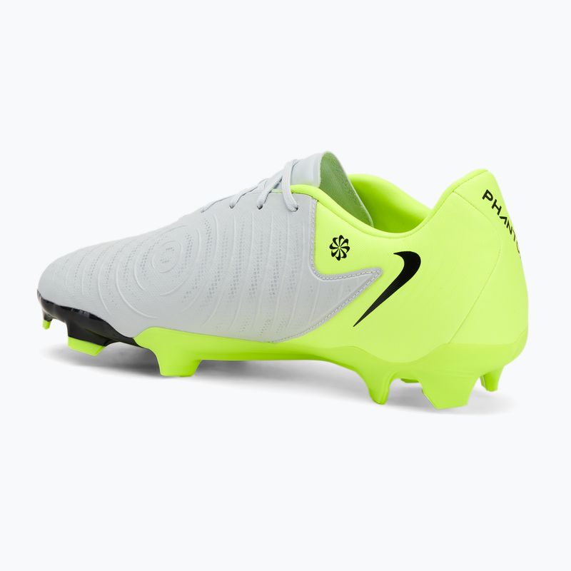 Buty piłkarskie męskie Nike Phantom GX 2 Academy FG/MG metallic silver/volt/black 3