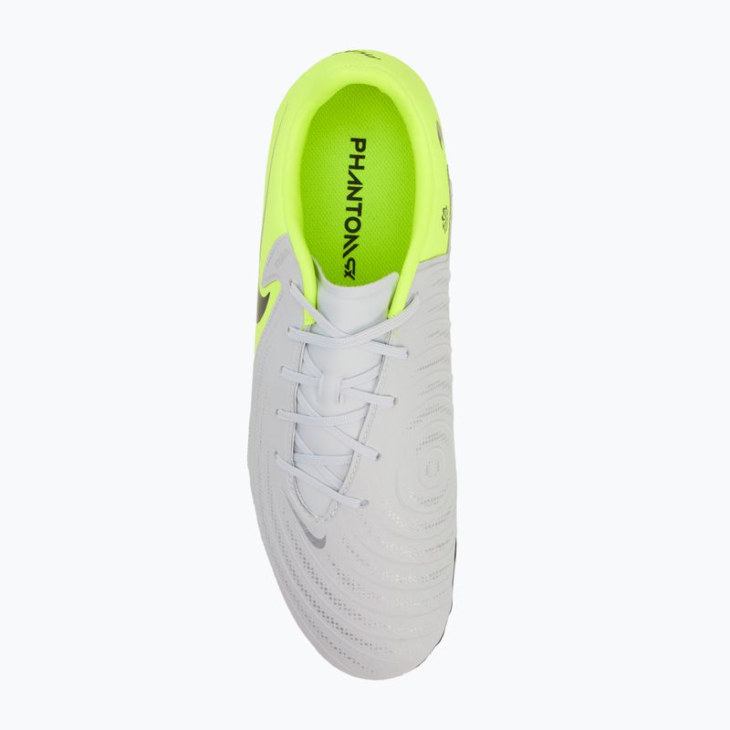 Buty piłkarskie męskie Nike Phantom GX 2 Academy FG/MG metallic silver/volt/black 5