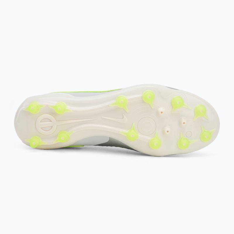 Buty piłkarskie męskie Nike Legend 10 Pro Ag-Pro metallic silver/ volt/ black 4