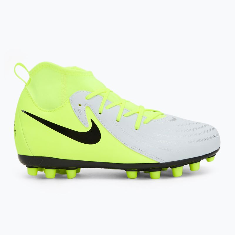 Buty piłkarskie dziecięce Nike Phantom Luna 2 Academy AG Jr metallic silver/black/volt 2