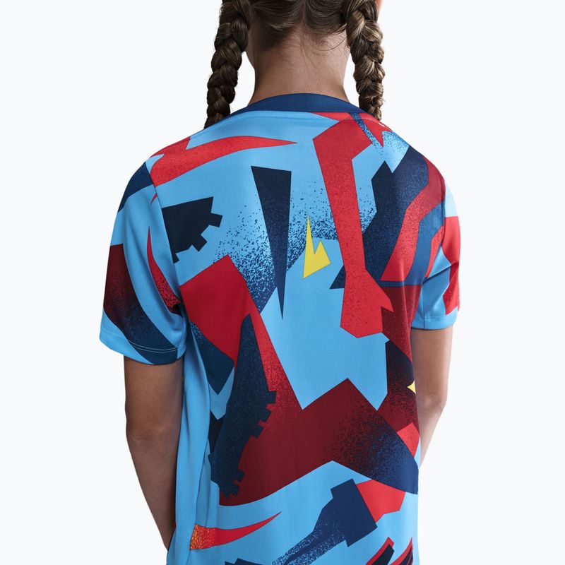 Koszulka piłkarska dziecięca Nike FC Barcelona Academy Pro SE Pre-Match Jr university blue/opti yellow 3