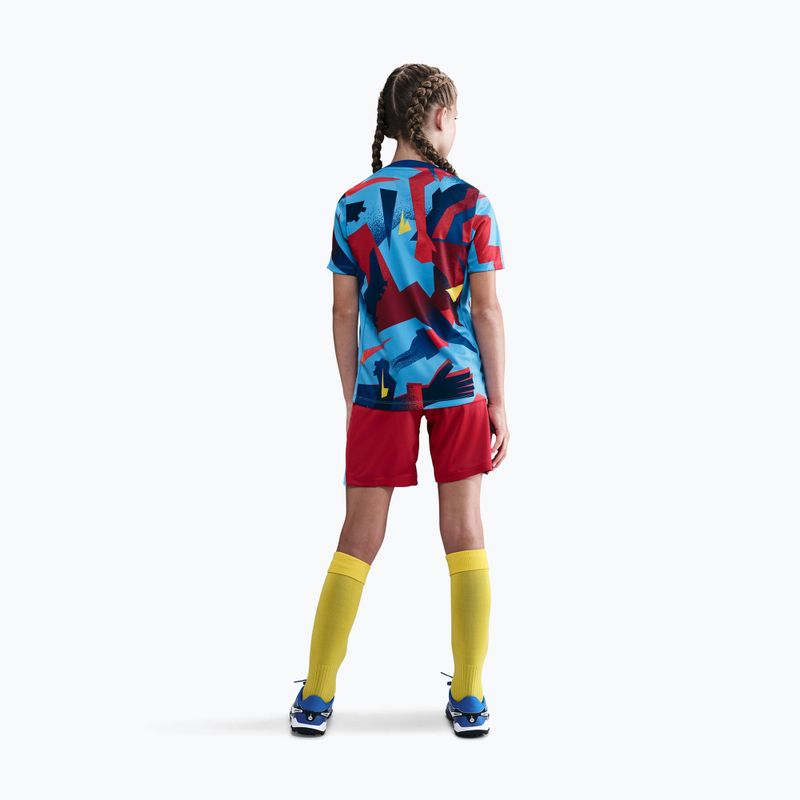 Koszulka piłkarska dziecięca Nike FC Barcelona Academy Pro SE Pre-Match Jr university blue/opti yellow 4