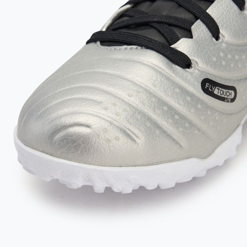 Buty piłkarskie dziecięce Nike Tiempo Legend 10 Academy TF metallic silver/volt/black 7