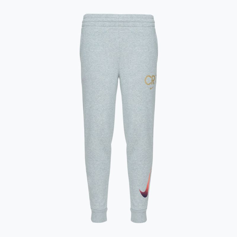 Spodnie dziecięce Nike CR7 Club Fleece light smoke grey / heather / metallic gold