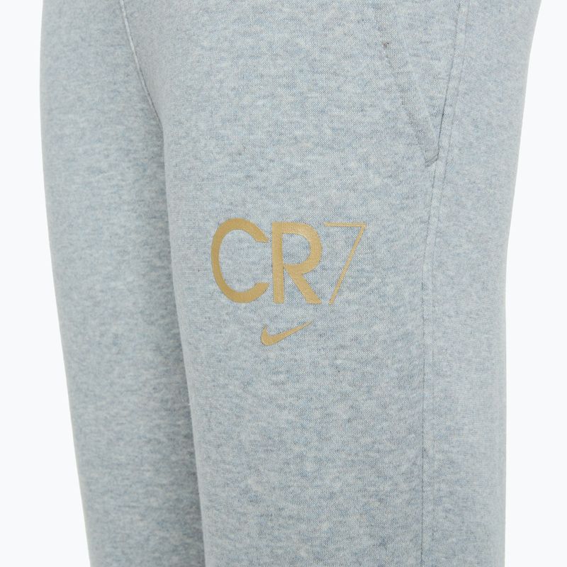 Spodnie dziecięce Nike CR7 Club Fleece light smoke grey / heather / metallic gold 4