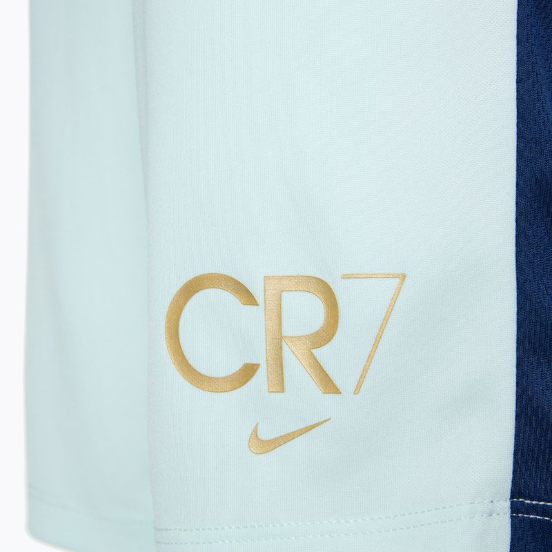 Spodenki piłkarskie dziecięce Nike CR7 Academy Dri-FIT barely green/ blue void/ metallic gold 3