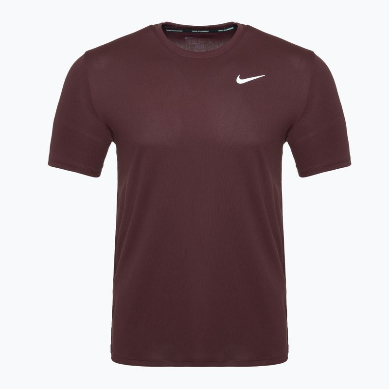 Koszulka do biegania męska Nike Miler Dri-Fit UV burgundy crush