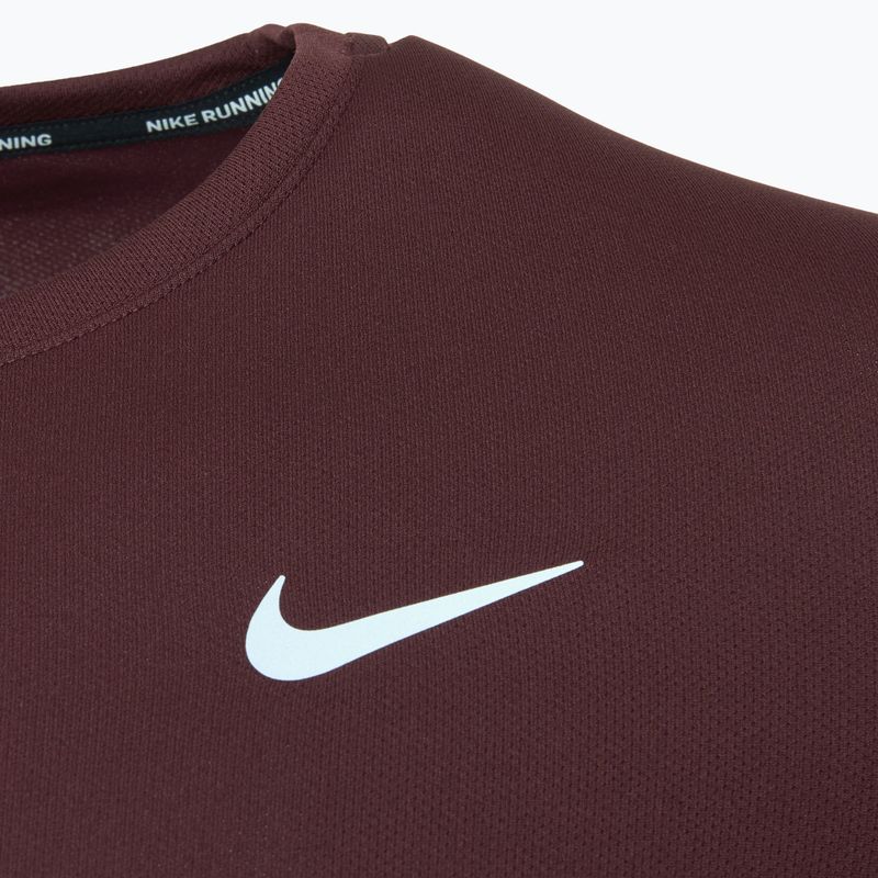 Koszulka do biegania męska Nike Miler Dri-Fit UV burgundy crush 3