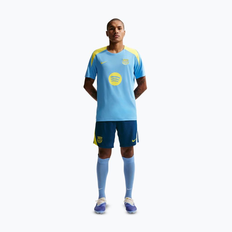 Spodenki piłkarskie męskie Nike FC Barcelona Strike SE gym blue/opti yellow/opti yellow 4