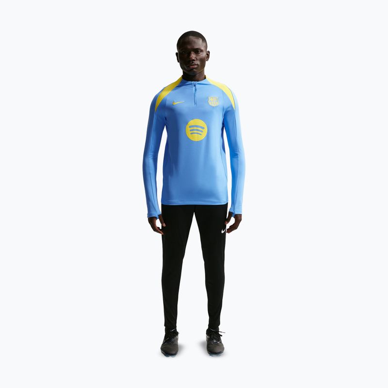 Longsleeve piłkarski męski Nike FC Barcelona Strike Fourth Knit Drill Top university blue/opti yellow 2