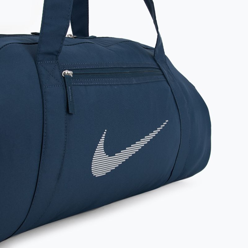 Torba treningowa damska Nike Gym Club 24 l armory navy/ armory navy/ metallic silver 4