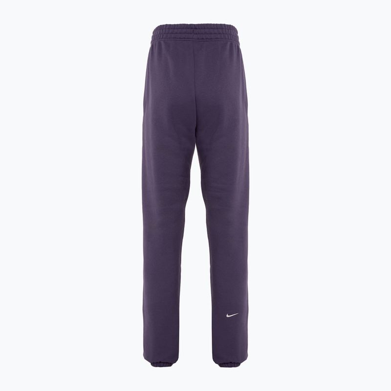 Spodnie damskie Nike Sportswear Fleece dark raisin 2