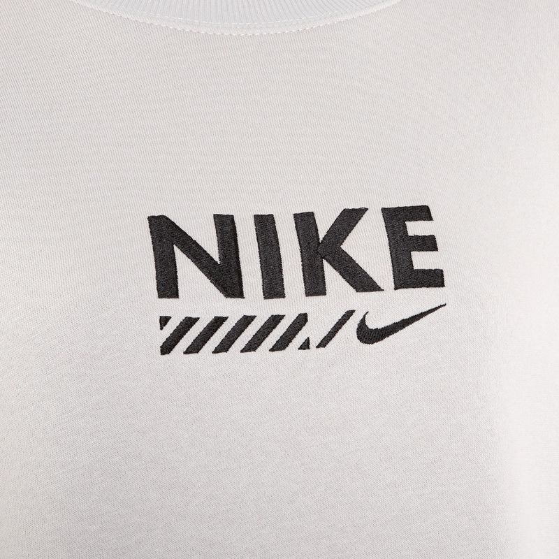 Bluza damska Nike Sportswear Oversized Crew-Neck light iron ore 3