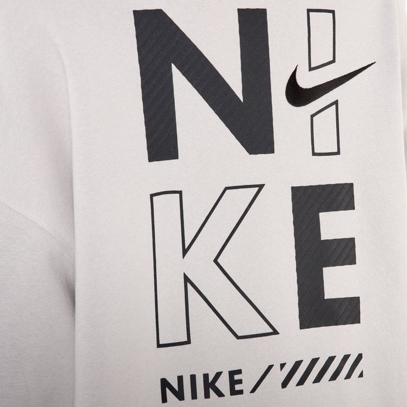 Bluza damska Nike Sportswear Oversized Crew-Neck light iron ore 4