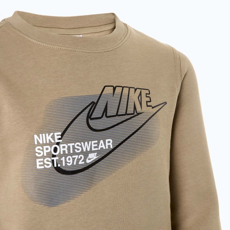 Bluza dziecięca Nike Sportswear Standard Issue Crew-Neck khaki 3