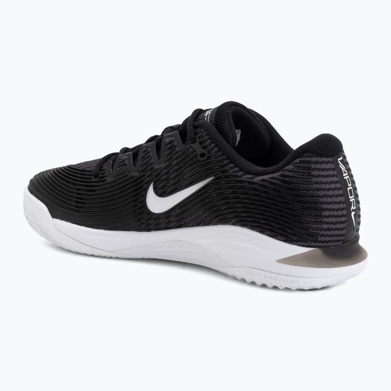 Buty do tenisa męskie Nike Vapor 12 Clay black/dark smoke grey/white 3