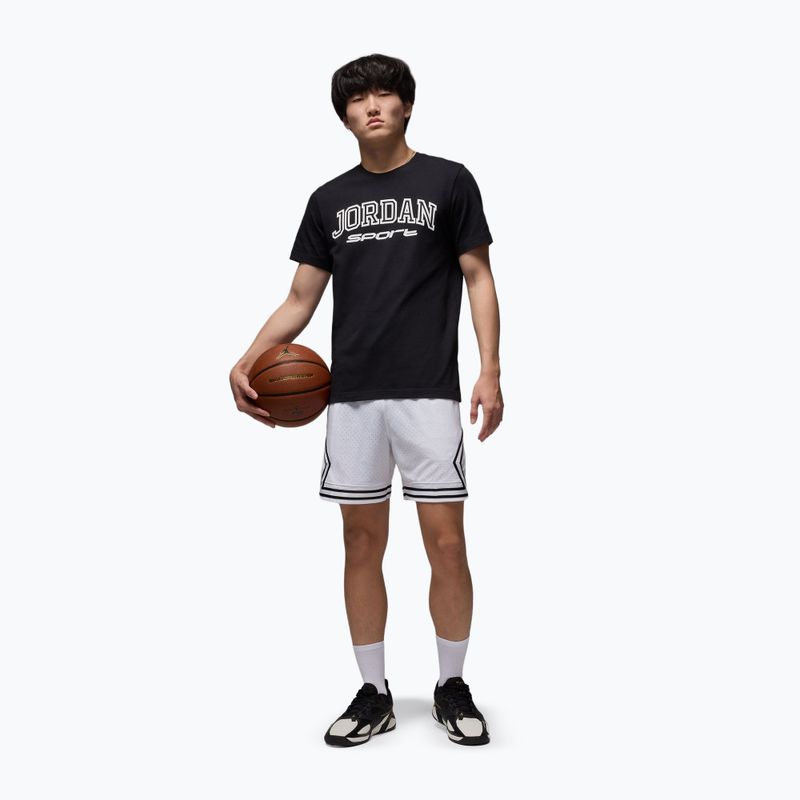 Spodenki koszykarskie męskie  Nike Jordan Mesh Diamond 4" white/black/black 2