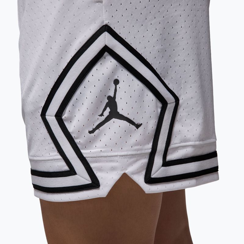 Spodenki koszykarskie męskie  Jordan Mesh Diamond 4" white/black/black 6