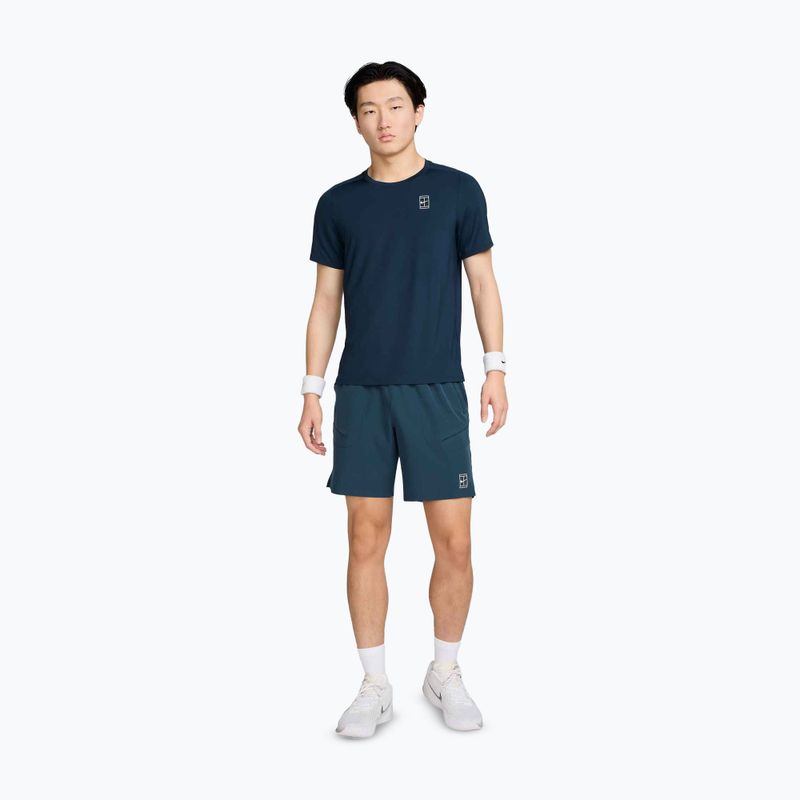 Spodenki tenisowe męskie Nike Court Dri-Fit Advantage 8" armory navy/white 2