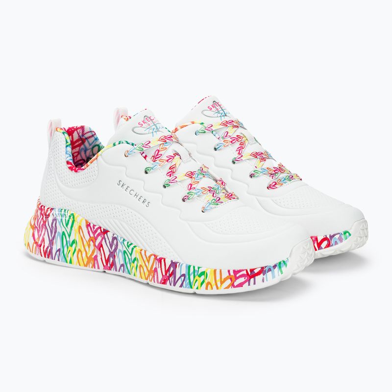 Buty damskie SKECHERS Uno Lite Exuberant Hearts white/multi 5