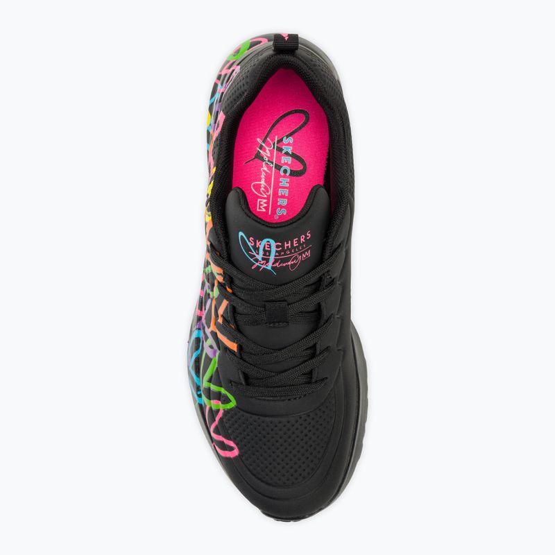 Buty damskie SKECHERS Uno Lite Heart Of Hearts black/multi 5