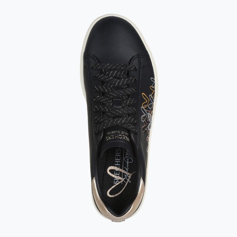 Buty damskie SKECHERS JGoldcrown Eden LX Gleaming Hearts black/mulitcolor 4