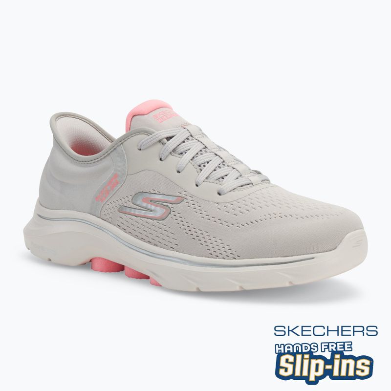 Buty damskie SKECHERS Go Walk 7 Valin gray/pink