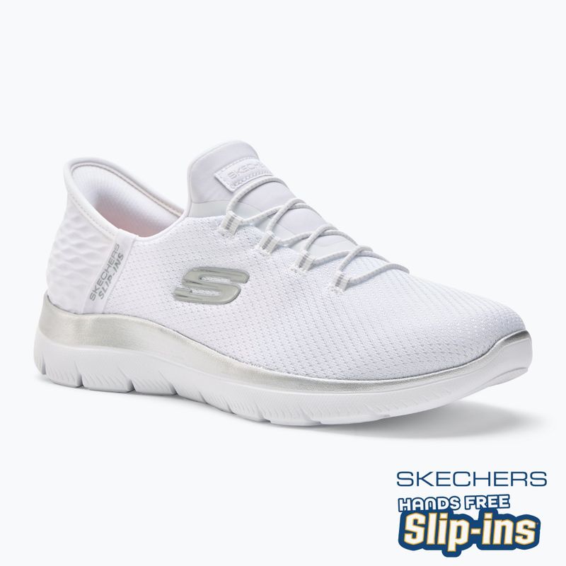 Buty damskie SKECHERS Summits Diamond Dream white/silver