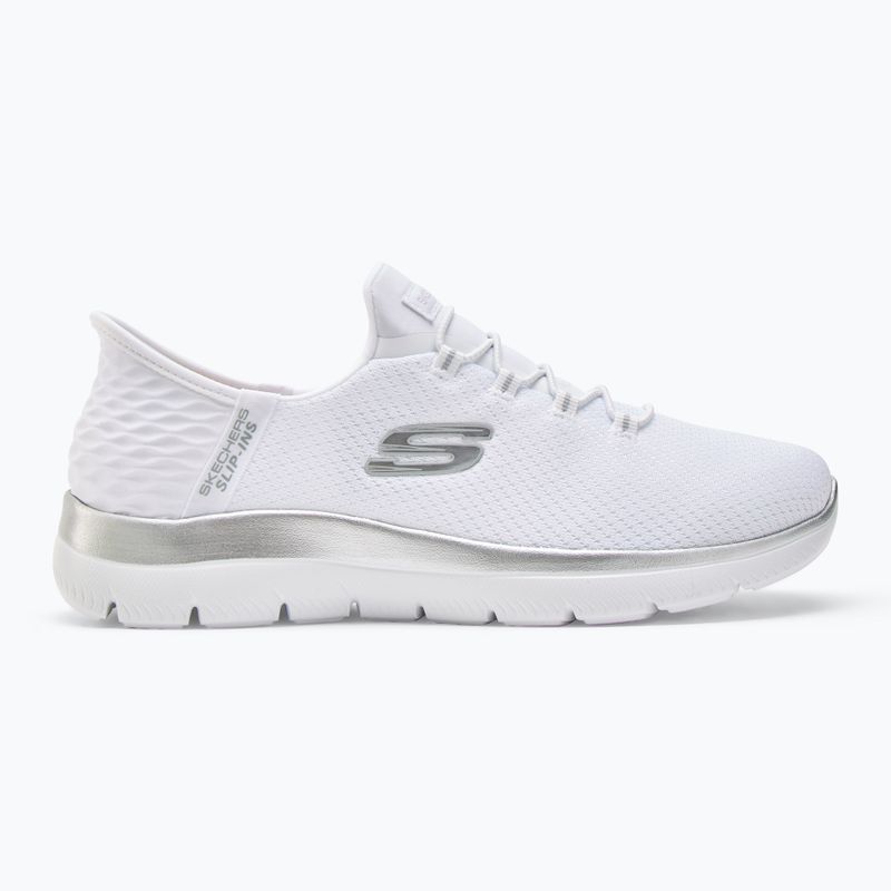 Buty damskie SKECHERS Summits Diamond Dream white/silver 2
